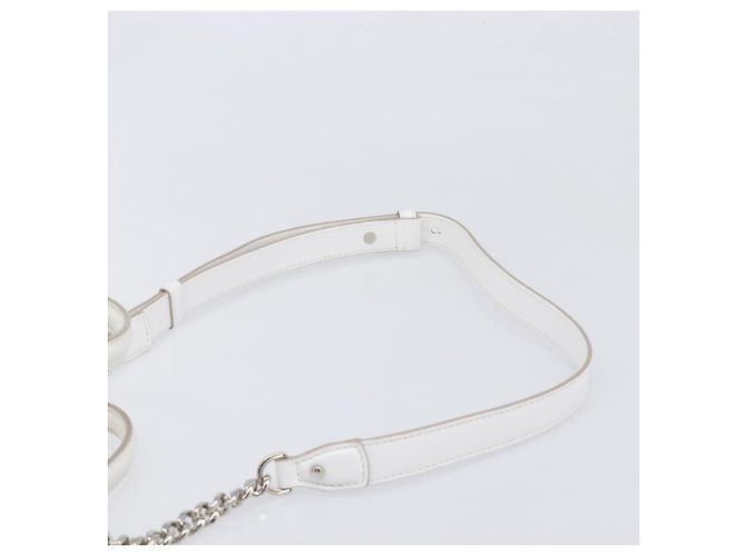 Autre Marque Borsa TODfS x Alber Elbaz in pelle bianca e argento autentica am12484V Bianco - vista 15