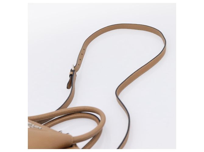 Borsa a mano PRADA in pelle 2way Beige Silver Auth ka5958SAM Argento - vista 15