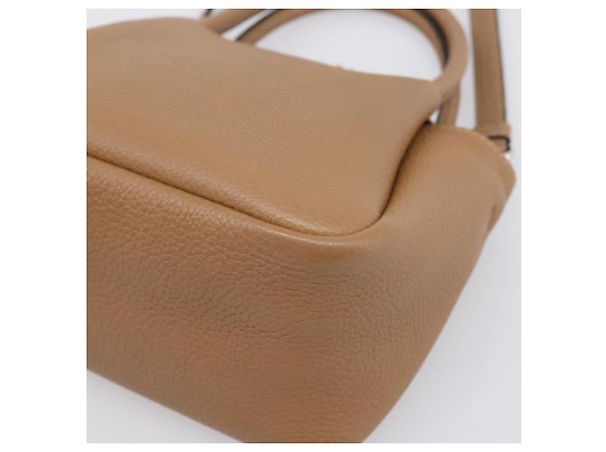 Borsa a mano PRADA in pelle 2way Beige Silver Auth ka5958SAM Argento - vista 17