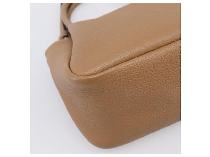 Borsa a mano PRADA in pelle 2way Beige Silver Auth ka5958SAM Argento - vista 18