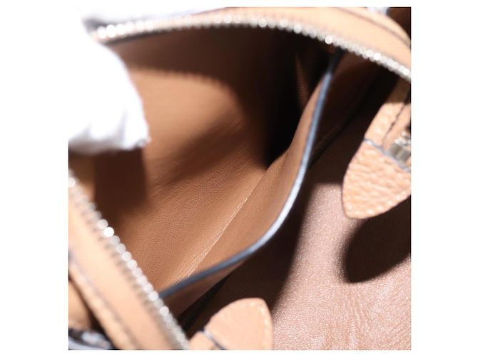 Borsa a mano PRADA in pelle 2way Beige Silver Auth ka5958SAM Argento - vista 23