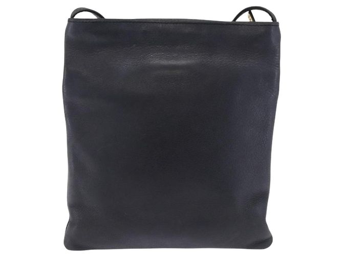 Borsa a tracolla LOEWE in pelle blu navy e oro Auth 197659 D'oro - vista 2