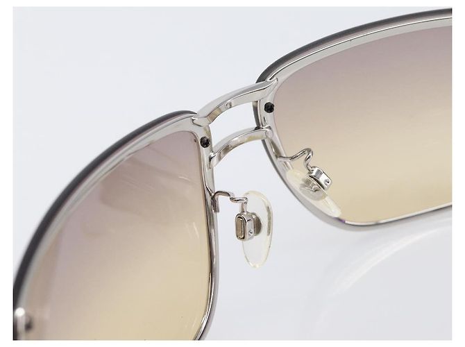 Occhiali da sole CHANEL Plastica Viola Argento CC Auth BA15416 Porpora - vista 15