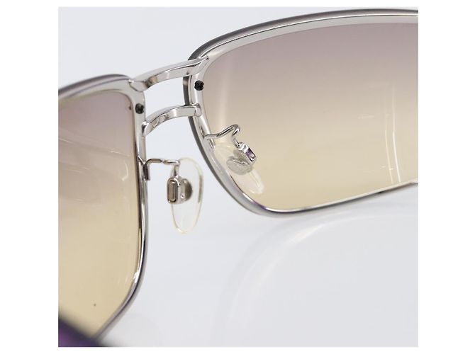 Occhiali da sole CHANEL Plastica Viola Argento CC Auth BA15416 Porpora - vista 16