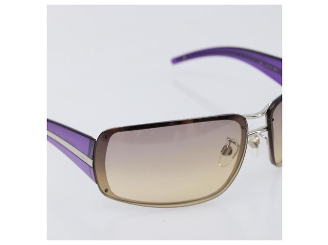 Occhiali da sole CHANEL Plastica Viola Argento CC Auth BA15416 Porpora - vista 5
