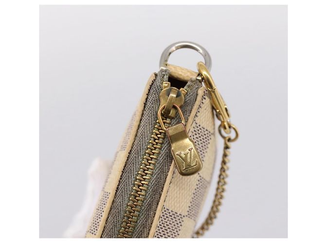 LOUIS VUITTON Damier Azur Mini Pochette Accessoires Pouch N63005 LV Auth bs37005 - vista 10