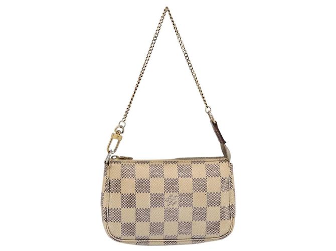 LOUIS VUITTON Damier Azur Mini Pochette Accessoires Pouch N63005 LV Auth bs37005 - vista 13