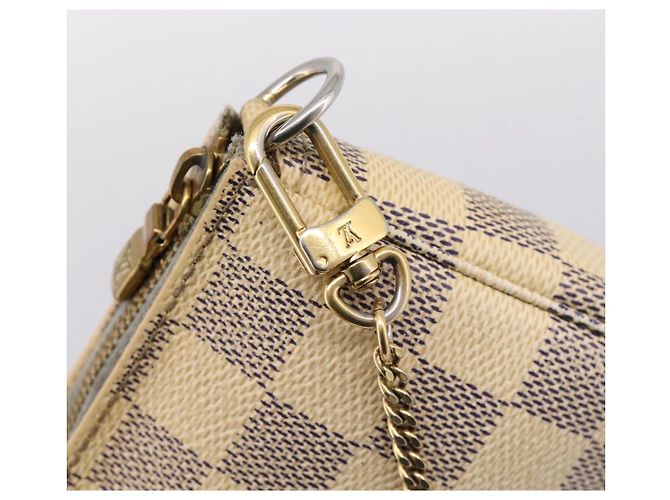 LOUIS VUITTON Damier Azur Mini Pochette Accessoires Pouch N63005 LV Auth bs37005 - vista 18