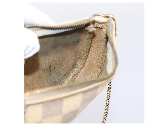 LOUIS VUITTON Damier Azur Mini Pochette Accessoires Pouch N63005 LV Auth bs37005 - vista 19