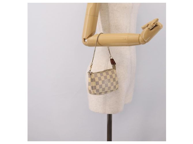 LOUIS VUITTON Damier Azur Mini Pochette Accessoires Pouch N63005 LV Auth bs37005 - vista 21