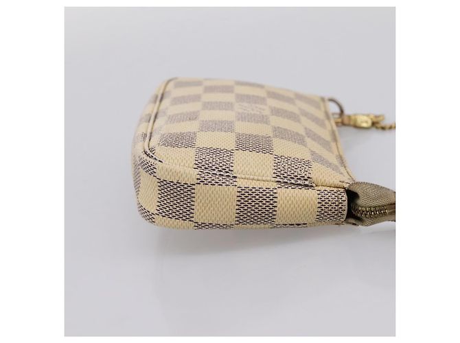 LOUIS VUITTON Damier Azur Mini Pochette Accessoires Pouch N63005 LV Auth bs37005 - vista 4
