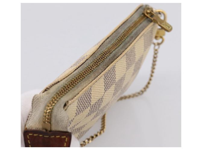 LOUIS VUITTON Damier Azur Mini Pochette Accessoires Pouch N63005 LV Auth bs37005 - vista 6