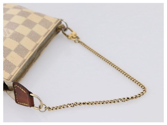 LOUIS VUITTON Damier Azur Mini Pochette Accessoires Pouch N63005 LV Auth bs37005 - vista 7