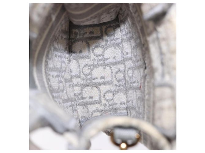 Borsa Christian Dior Trotter Canvas Oblique Book Tote Mini Bag 2way Gray Auth 200245V Marrone D'oro - vista 11