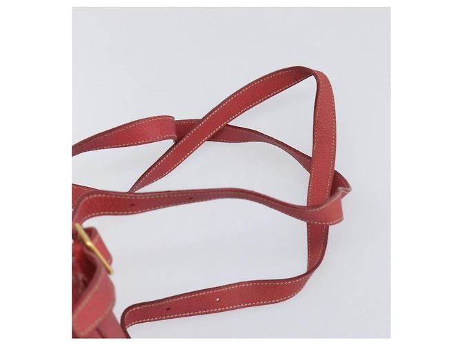 Zaino GUCCI Bamboo Camoscio Rosso Tono Oro 003 1705 0030 Auth BA15308 - vista 15