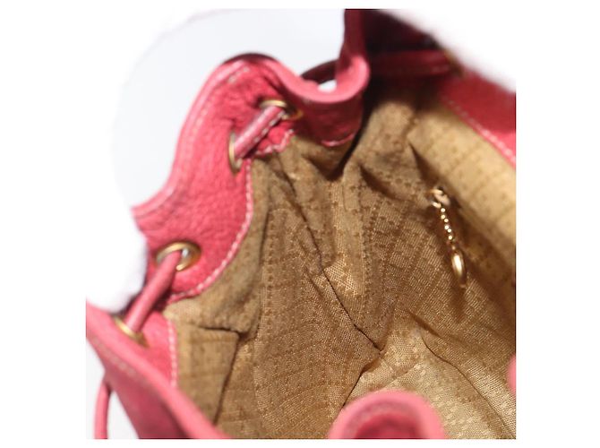 Zaino GUCCI Bamboo Camoscio Rosso Tono Oro 003 1705 0030 Auth BA15308 - vista 26