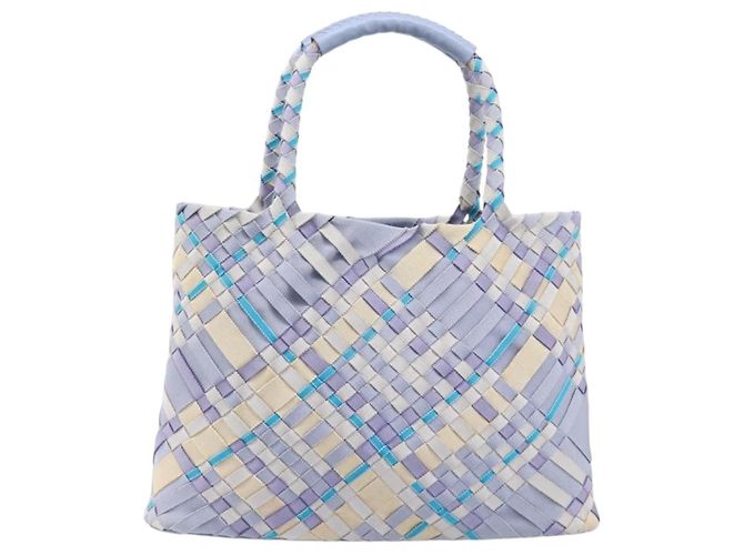 Borsa Tote Salvatore Ferragamo Canvas Purple Auth hk4016 Porpora - vista 2