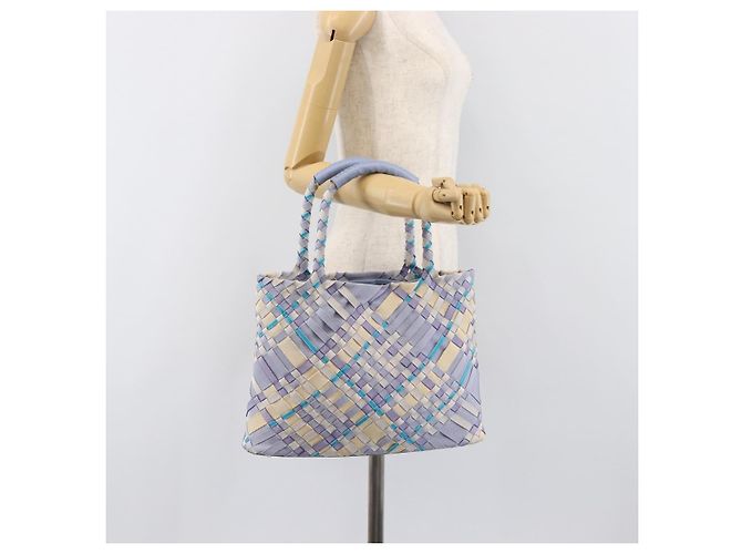 Borsa Tote Salvatore Ferragamo Canvas Purple Auth hk4016 Porpora - vista 20