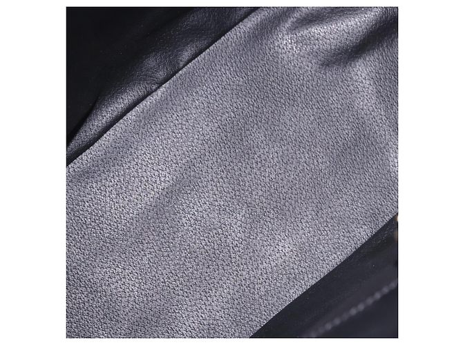 Céline Borsa Tote CELINE Macadam Canvas PVC Pelle Nero Oro Auth 197661V D'oro - vista 11