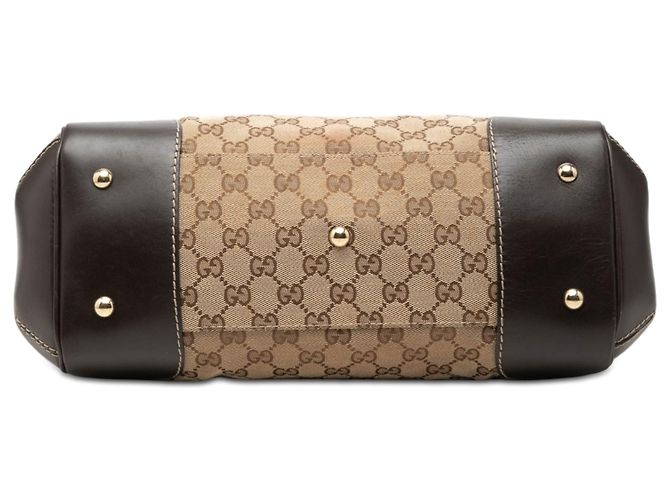 Borsa Tote Gucci GG Canvas Web Mayfair Beige - vista 3