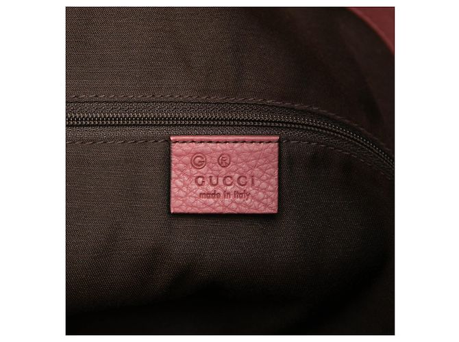Borsa Dome Gucci Medium in vitello rosa con ciondolo GG - vista 5