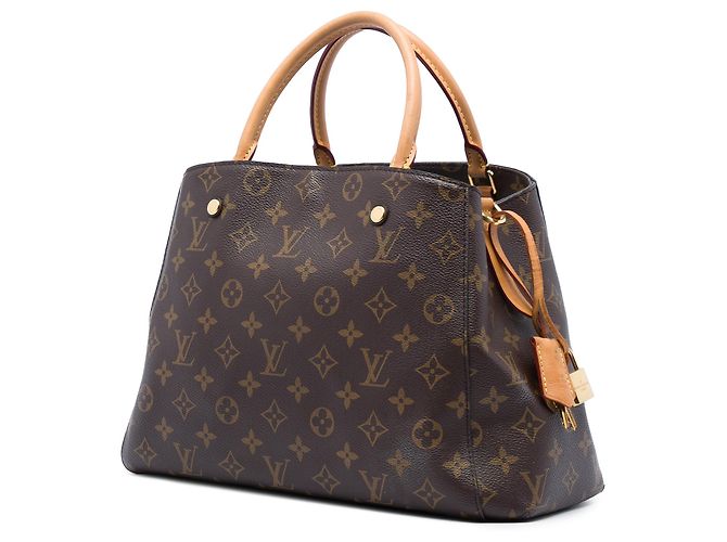 Borsa Satchel Louis Vuitton Monogram Montaigne MM Marrone - vista 2