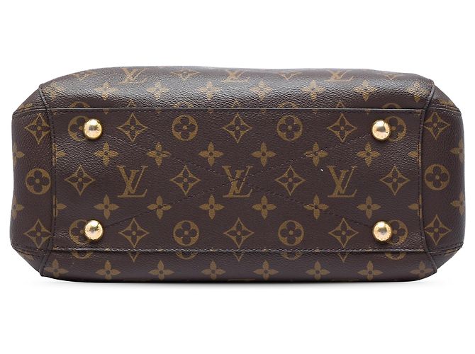 Borsa Satchel Louis Vuitton Monogram Montaigne MM Marrone - vista 3