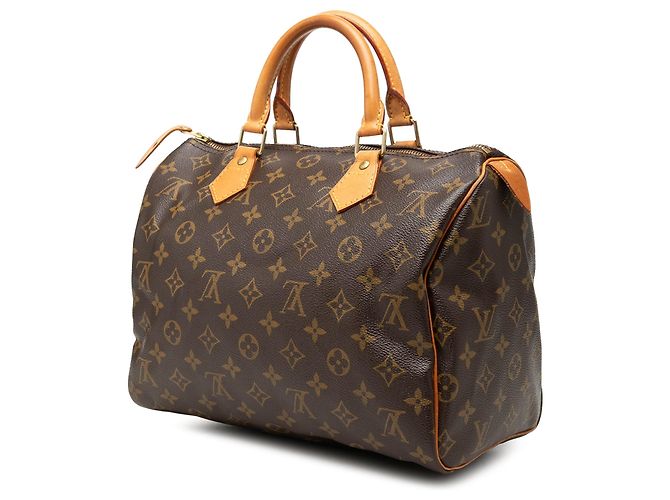Borsa Boston Louis Vuitton Monogram Speedy 30 Marrone - vista 2