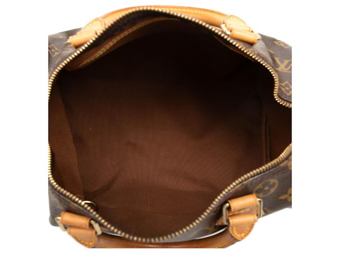Borsa Boston Louis Vuitton Monogram Speedy 30 Marrone - vista 4