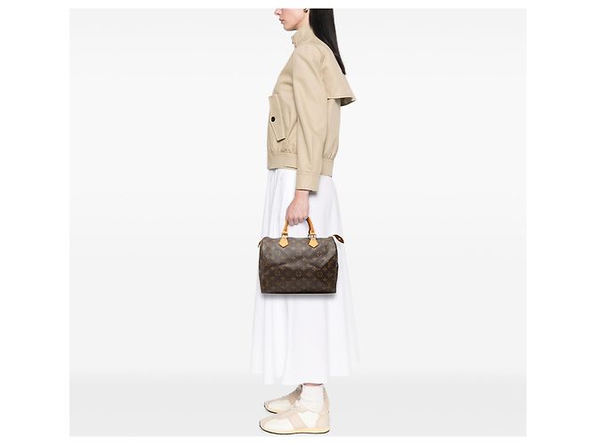 Borsa Boston Louis Vuitton Monogram Speedy 30 Marrone - vista 6