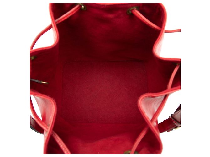 Borsa secchiello Louis Vuitton Epi Petit Noe rossa Rosso - vista 4