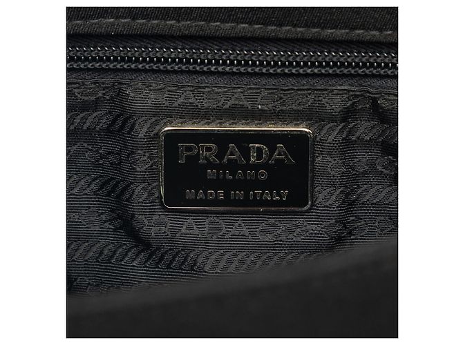 Borsa a tracolla Prada Tessuto Swing Chain nera Nero - vista 5