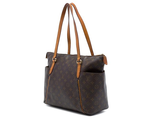 Borsa Tote Louis Vuitton Monogram Totally MM Marrone - vista 2