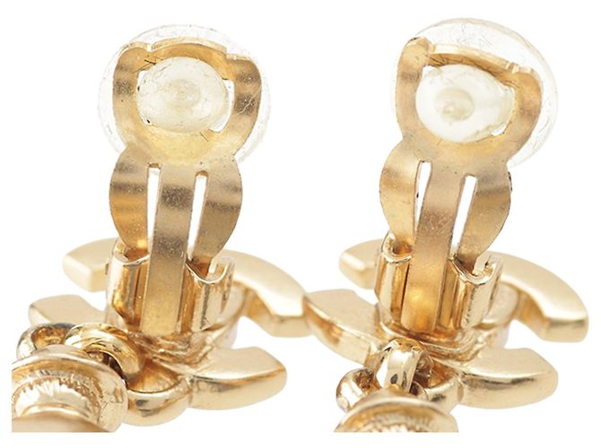 Orecchini a clip Mademoiselle Chanel CC placcati in oro D'oro - vista 3