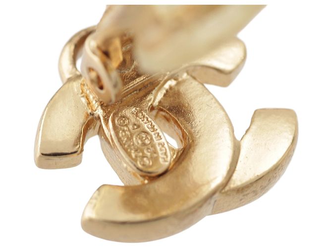 Orecchini a clip Mademoiselle Chanel CC placcati in oro D'oro - vista 4