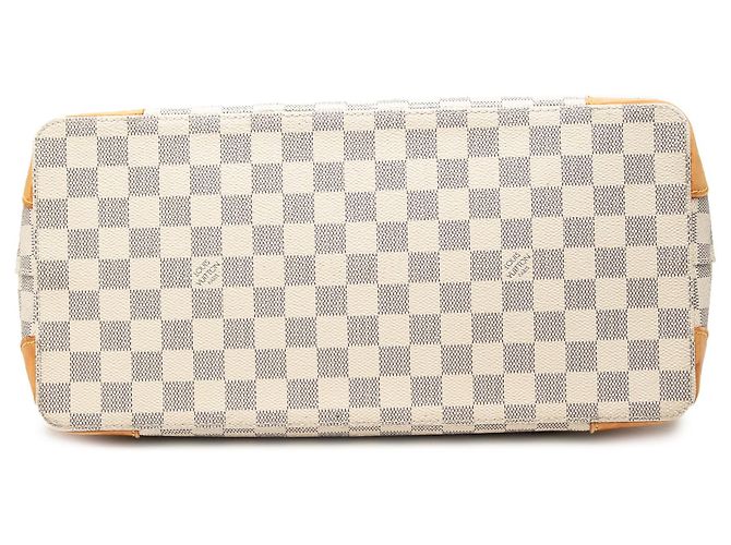 Borsa Tote Louis Vuitton Damier Azur Hampstead MM Bianca Bianco - vista 3