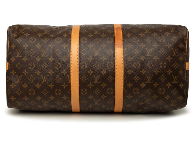 Borsa da viaggio Louis Vuitton Monogram Keepall Bandouliere 55 Marrone - vista 3
