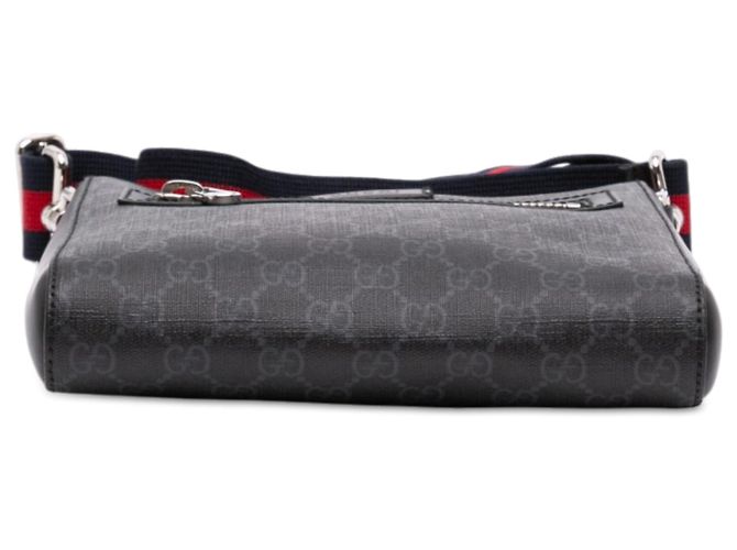 Borsa a Tracolla Gucci Small GG Supreme Web Nera Nero - vista 3