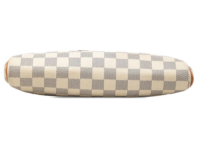 Borsa Satchel Louis Vuitton Damier Azur Eva Bianca Bianco - vista 3