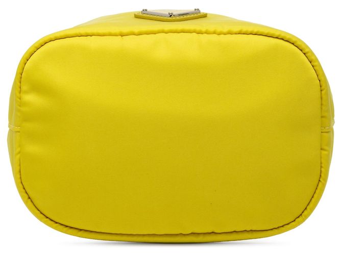 Prada Tessuto Beuteltasche Gelb - Ansicht 3