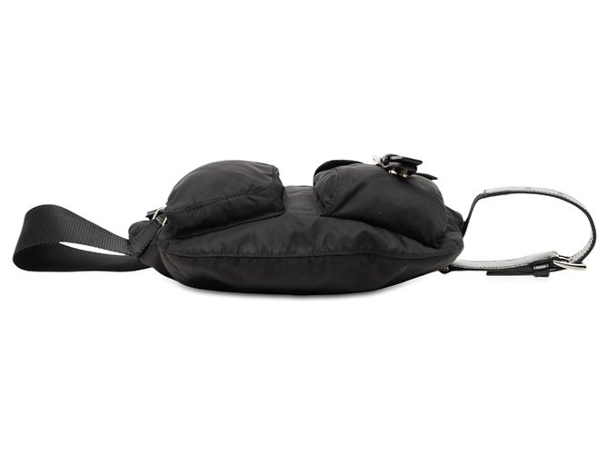 Borsello da cintura Prada Tessuto multi tasche nero - vista 3