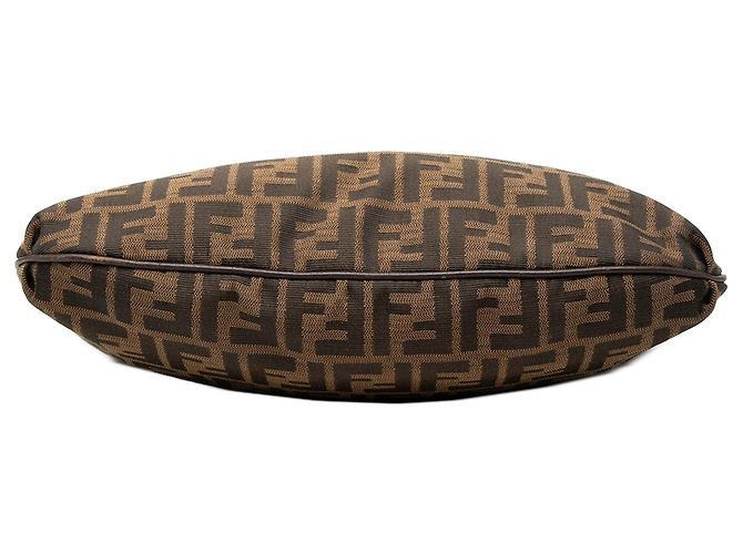 Borsa a tracolla Fendi Zucca Canvas marrone - vista 3