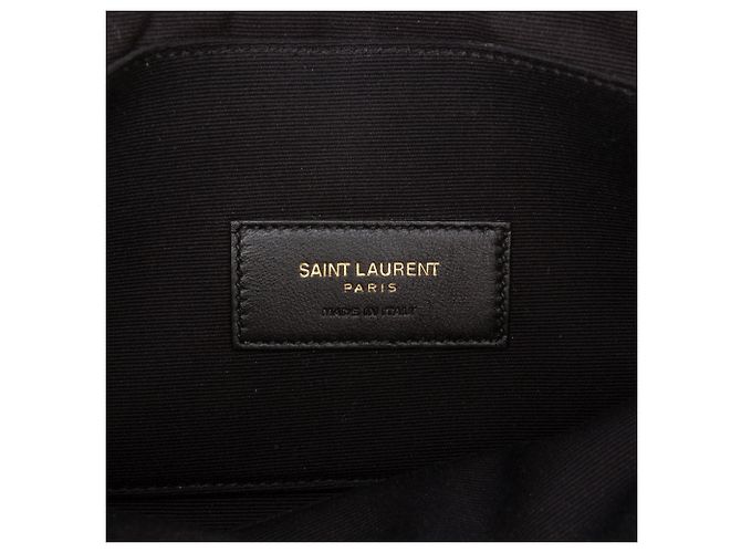 Autre Marque Borsa Pochette Saint Laurent Large Grain De Poudre Matelasse Cassandre Nera Nero - vista 5