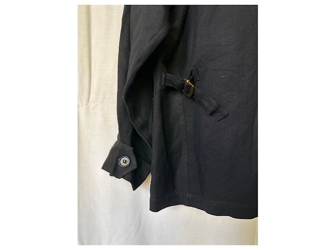 Autre Marque Metradamo Giacca Nera in Cotone Nero - vista 4