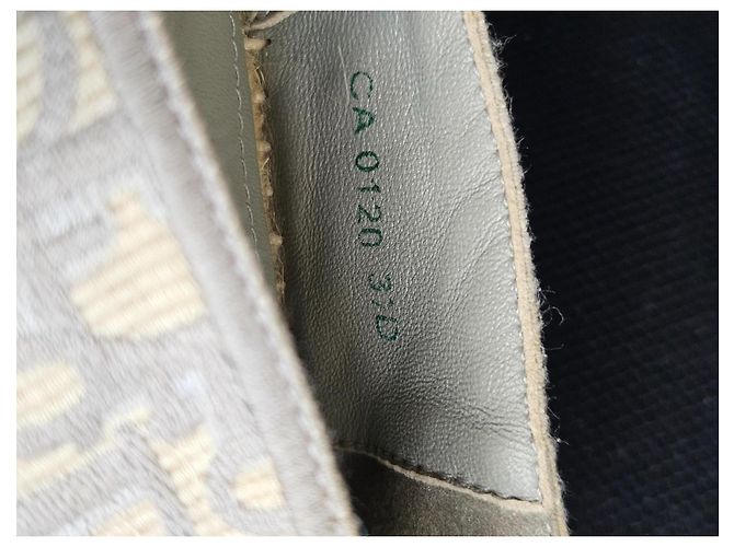 Espadrillas Christian Dior Oblique Beige Grigio - vista 19