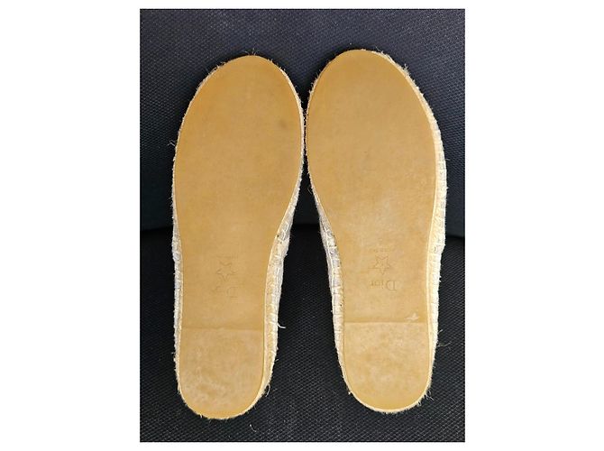 Espadrillas Christian Dior Oblique Beige Grigio - vista 20