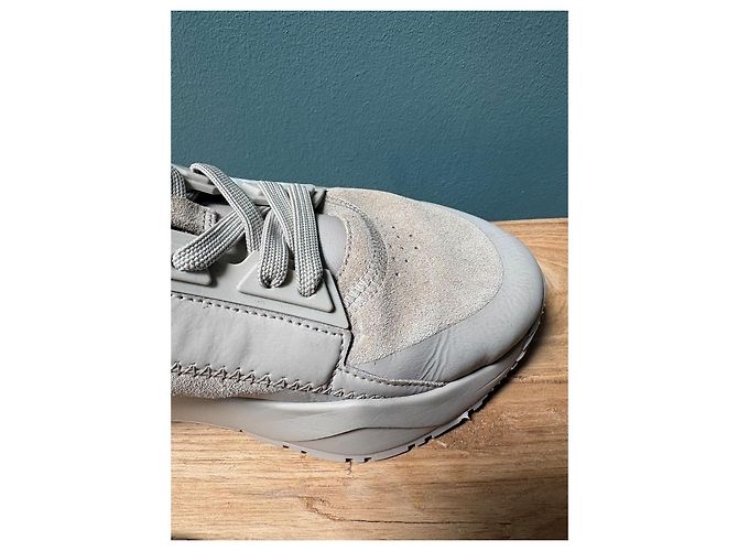 Fendi Flow Sneakers in pelle e camoscio Beige - vista 4
