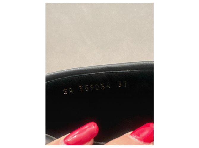 Autre Marque Saint Laurent Stivaletti in pelle nera borchiata Nero - vista 9