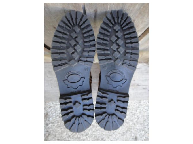 Autre Marque Botas de caña media Maze de cuero y pelo de poni marrón Castaño - vista 5