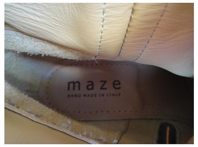 Autre Marque Botas de caña media Maze de cuero y pelo de poni marrón Castaño - vista 6
